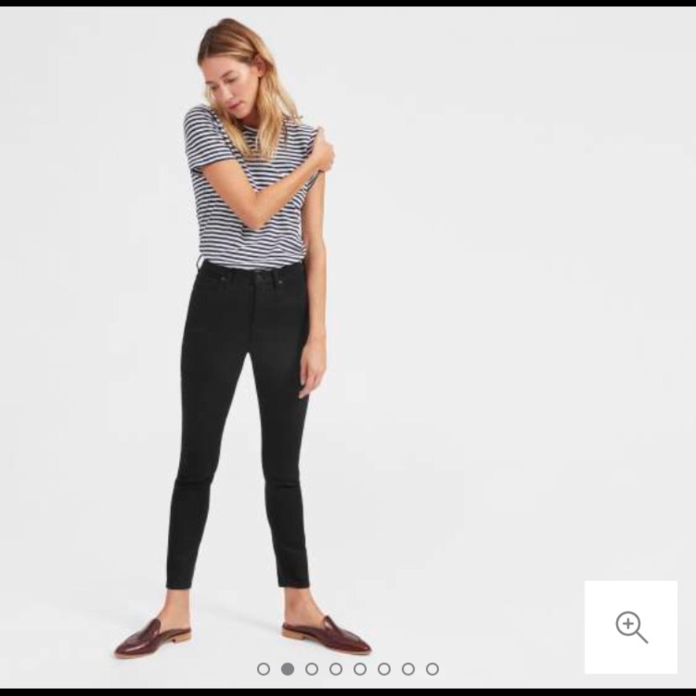 Everlane High-Rise Black Skinny Jeans